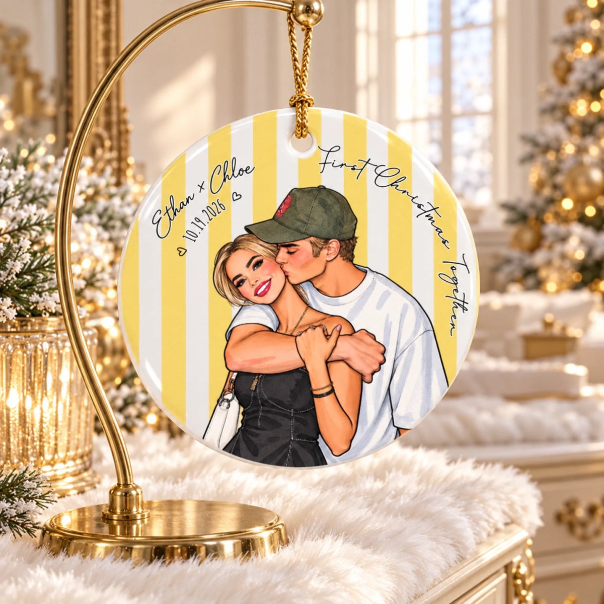 Quả châu đôi lứa sọc vàng-3