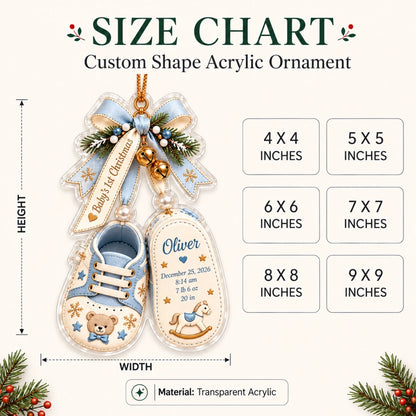 Bảng kích thước đồ trang trí Noel cho bé