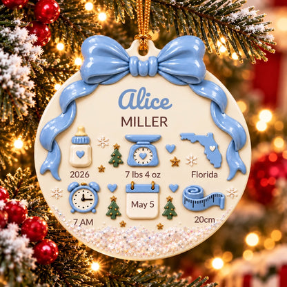 Quả cầu Giáng sinh chào đón bé Alice