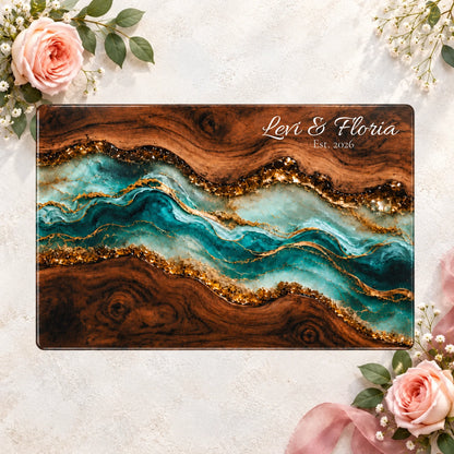 Personalized Glass Cutting Board, Custom Family Name, Housewarming Gift, Wedding Gift 2026